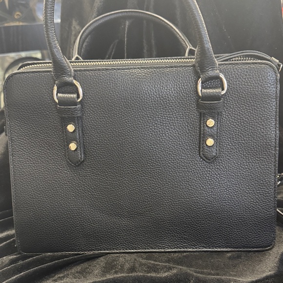 Kate Spade New York Mulberry St Lise Black Textured Satchel - Picture 15 of 16